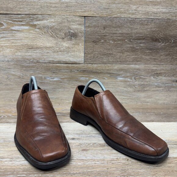 Johnston & Murphy Brown Leather Slip on Loafers Men's Size 9 - Picture 6 of 7